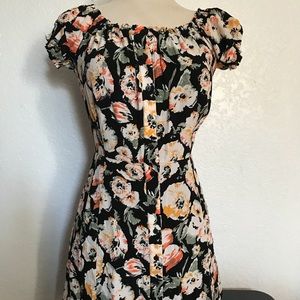 Free People Peasant Puffy Sleeve Dress